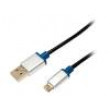 Kabel USB 2.0 USB A vidlice,USB B micro vidlice 1m černá