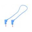 XZG425-05023 Propojovací kabel PVC 0,5m modrá 32A Povrch: niklovaný