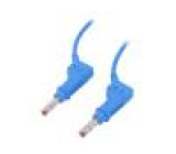 XZG425-10023 Propojovací kabel PVC 1m modrá 32A Povrch: niklovaný