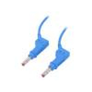 XZG425-10023 Propojovací kabel PVC 1m modrá 32A Povrch: niklovaný