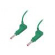 XZG425-10025 Propojovací kabel PVC 1m zelená 32A Povrch: niklovaný