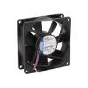 Ventilátor: DC axiální 80x80x25mm 58m3/h 27dBA kuličkové