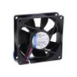 Ventilátor: DC axiální 80x80x25mm 79m3/h 37dBA kuličkové