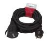 Prodlužovací síťový kabel Zásuvky: 1 černá 5m 16A