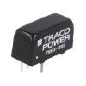 TVN3-1222 Převodník: DC/DC 3W Uvst:9÷18V Uvýst:12VDC Uvýst2:-12VDC SIP8