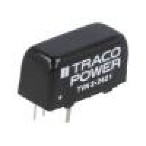 TVN3-2421 Převodník: DC/DC 3W Uvst:18÷36V Uvýst:5VDC Uvýst2:-5VDC SIP8