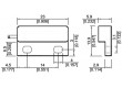 Jazýčkový kontakt Ppřep:10W Vněj.rozměry:23x13,9x5,9mm 0,5A