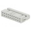 Plug IDC female PIN:20 without strain relief IDC 1.27mm