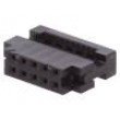 Plug IDC female PIN:10 without strain relief IDC 1mm