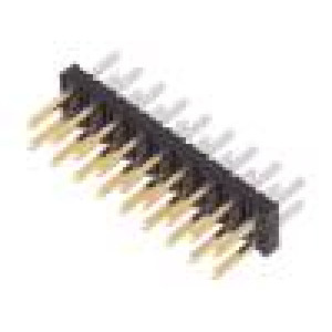 Kolíková lišta kabel-pl.spoj vidlice Minitek 2mm PIN: 18 THT