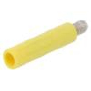 Zásuvka banánek 4mm 32A žlutá Povrch: niklovaný -25÷80°C 10mΩ