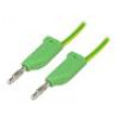MFK151200-GNGE Měřicí šňůra PVC 2m žluto-zelená 16A 70VDC Průř.vod:1mm2