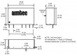 AM1DR-0505SJZ Převodník: DC/DC 1W Uvst:4,75÷5,25V 5VDC Ivýst:200mA SIP7