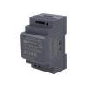 DDR-60G-12 Zdroj: DC/DC 60W 12VDC 5A 9÷36VDC Montáž: DIN 52,5x90x54,5mm