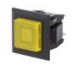 Přepínač: tlačítkový Polohy:2 SPST-NO 3A/125VAC žlutá žlutá