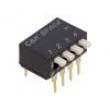 Přepínač: DIP-SWITCH Počet sekcí:4 OFF-ON 0,025A/24VDC 100MΩ