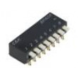 Přepínač: DIP-SWITCH Počet sekcí:8 OFF-ON 0,025A/24VDC 100MΩ