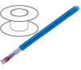 Vodič OB-BL-PAAR-CY 2x2x0,5mm2 stíněný PVC modrá 900V