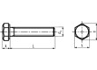 Šroub M10x12 1,5 Hlava: šestihranná kyselinovzdorná ocel A4