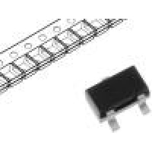 DMN26D0UT-7 Tranzistor: N-MOSFET unipolární 20V 0,23A 0,3W SOT523