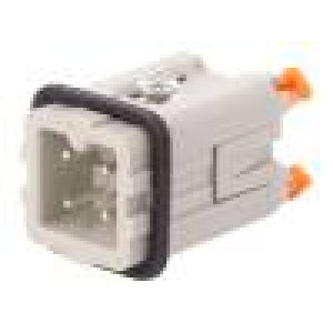 Konektor: HDC vidlice CKSH PIN:4 3+PE velikost 21.21 10A 400V