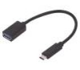 Kabel USB 3.0,USB 3.1 USB A zásuvka, USB C vidlice 200mm