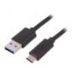 Kabel USB 3.0,USB 3.1 USB A vidlice, USB C vidlice 1,2m