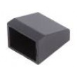 Záslepka pro skříňky UL94HB 17,5mm Mat: ABS Barva víka: černá