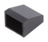 Záslepka pro skříňky UL94HB 17,5mm Mat: ABS Barva víka: černá