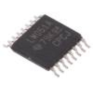 SN74LV4051APW IC: číslicový analogový, demultiplexer/multiplexer Kanály:8