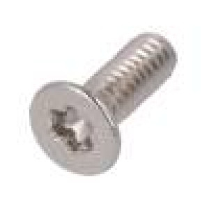 Šroub M2x6 0,4 Hlava: kuželová Torx® TX06 Norma ISO: 14581