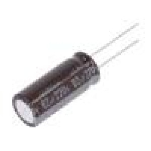 Kondenzátor elektrolytický THT 82uF 220VDC Ø12,5x31,5mm ±20%