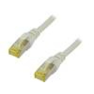 Patch cord S/FTP 6a lanko Cu LSZH šedá 3m 26AWG