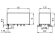 HFD3/24-S Relé: elektromagnetické DPDT Ucívky:24VDC 0,5A/125VAC 2A
