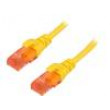 Patch cord U/UTP 6 lanko CCA PVC žlutá 3m 26AWG