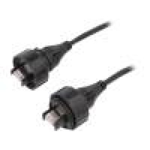 Patch cord 5m Buccaneer Ethernet PIN:8 zlacený 1,5A IP68