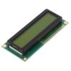 Zobrazovač: LCD alfanumerický STN Positive 16x2 LED PIN:16