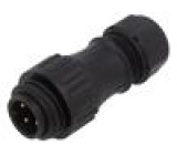 Zástrčka vidlice WA22 PIN:4 3+PE IP67 7÷12mm 16A 400V