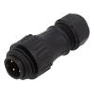 Zástrčka vidlice WA22 PIN:4 3+PE IP67 7÷12mm 16A 400V