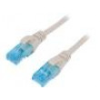 Patch cord U/UTP 5e lanko Cu PVC šedá 2m