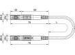 XMS-419-10021 Měřicí šňůra silikon 1m černá 32A Povrch: niklovaný