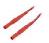 XMS-419-20022 Měřicí šňůra silikon 2m červená 32A Povrch: niklovaný