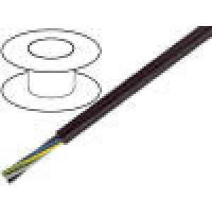 Vodič H07RN-F licna Cu 3G2,5mm2 LSZH černá 450/750V Třída:5
