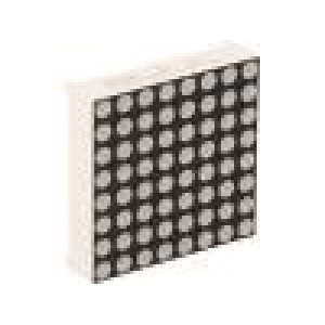 Zobrazovač: LED matice 8x8 jantarová 40-100(typ)-150mcd anoda