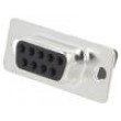 D-Sub PIN: 9 zástrčka zásuvka na kabel krimpovací Barva: černá