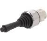Přepínač: joystick 1-polohové 22mm černá Podsv: není IP67