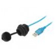 Kabel USB 2.0,s ochrannou krytkou 2m IP67