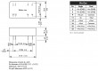 TEN3-4823WIN Převodník: DC/DC 3W Uvst:18÷75V Uvýst:15VDC Uvýst2:-15VDC
