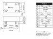 TVN5-2422WI Převodník: DC/DC 5W Uvst:9÷36V Uvýst:12VDC Uvýst2:-12VDC