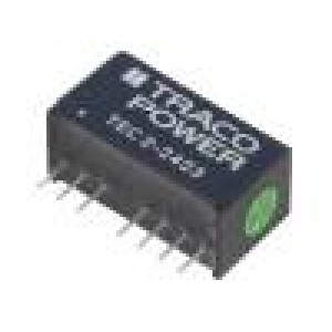 TEC2-2423 Převodník: DC/DC 2W Uvst:18÷36V Uvýst:15VDC Uvýst2:-15VDC